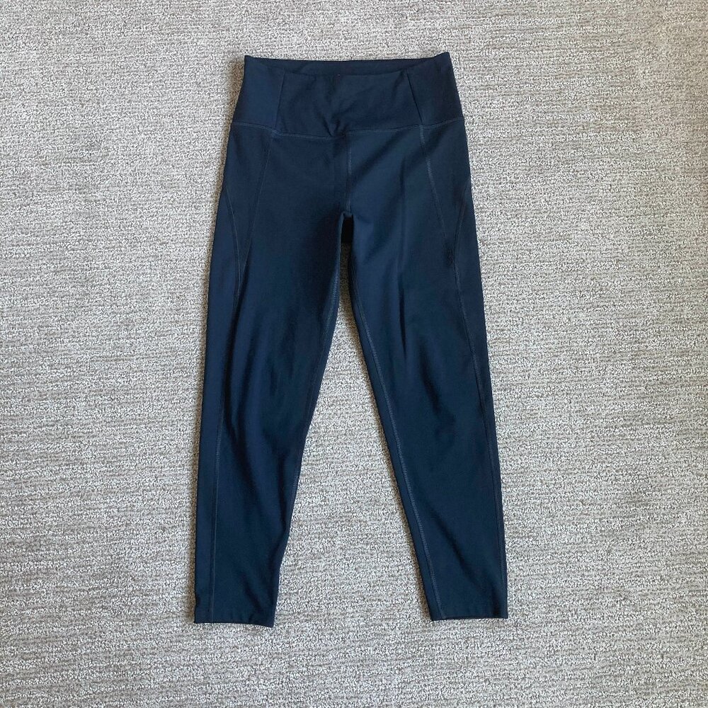 Girlfriend Collective Compressive High-Waisted Leggings in Black, Size M | EUC